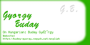 gyorgy buday business card